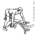 #5 – Kneeling One Arm Row Dumbbell exercises for back muscles
